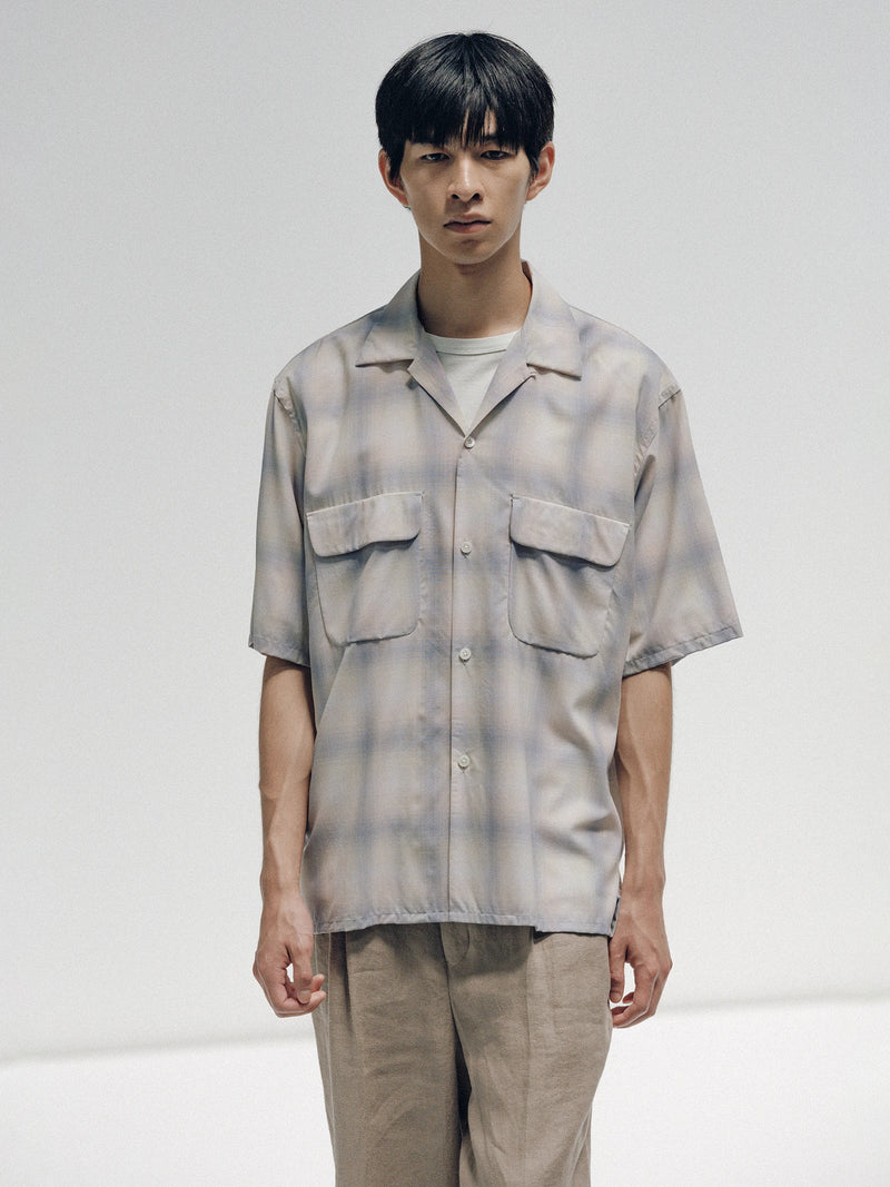 KS25SSH04 OPEN COLLARED SS SHIRT