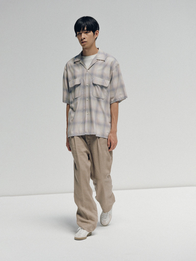 KS25SSH04 OPEN COLLARED SS SHIRT