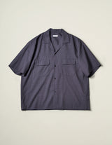 KS26SSH02 SUMMER WOOL OPEN COLLAR SS SHIRT