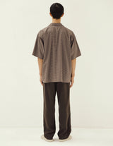 KS26SSH02 SUMMER WOOL OPEN COLLAR SS SHIRT