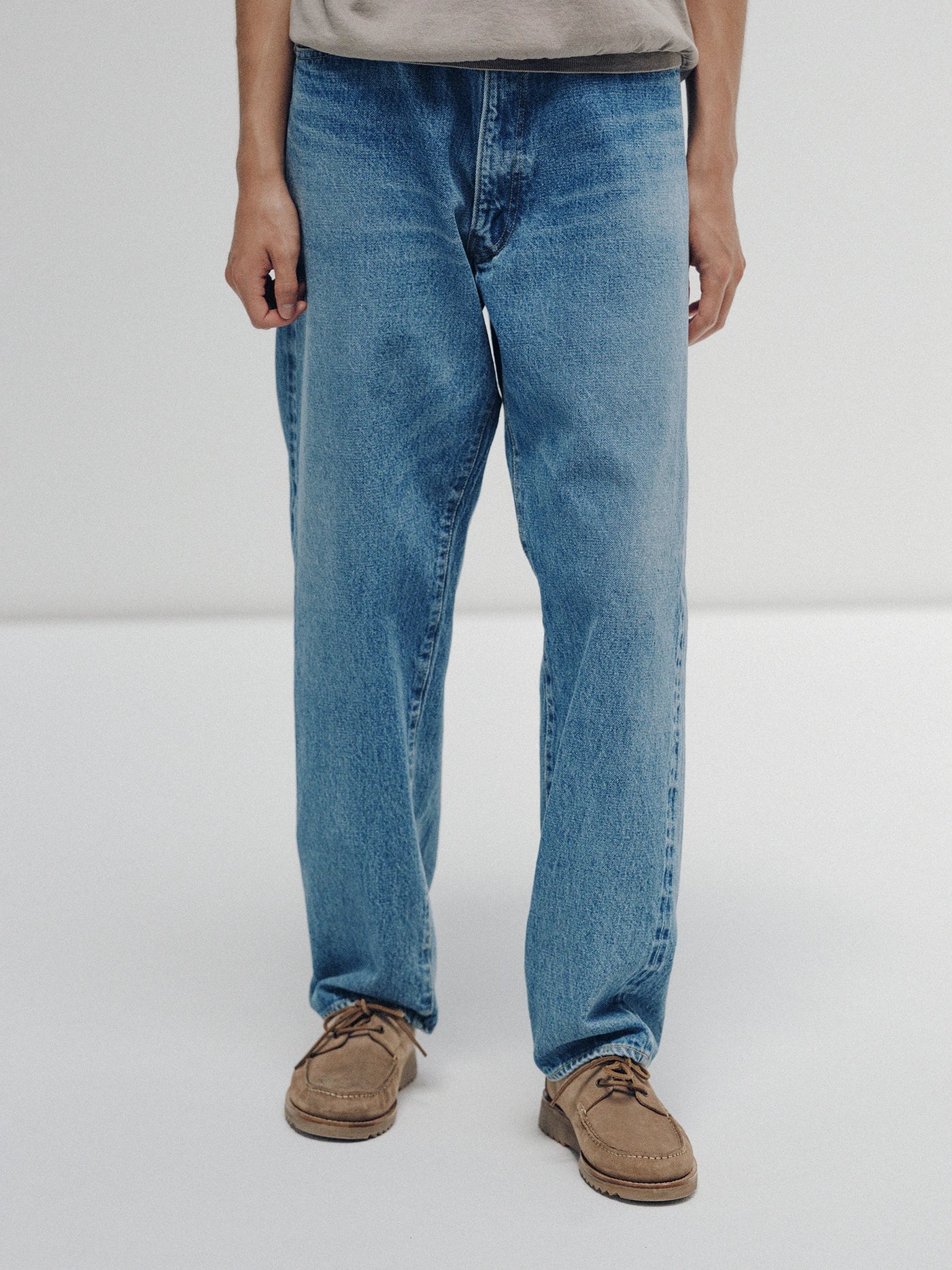 KAPTAIN SUNSHINE KSBS109DZ 5P ZIPPER FRONT DENIM PANTS