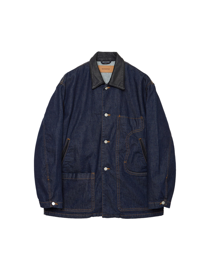 M253-1412 CONNECTED POCKETS DENIM JACKET