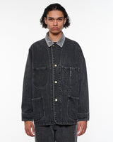 M25C02BL11C ORGANIC COTTON 13.5OZ SELVEDGE DENIM COVERALL JACKET
