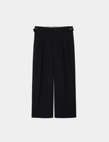 M25C07PT01C RECYCLED POLYESTER NON-MULESED WOOL GABARDINE TWO TUCK MILITARY TROUSERS