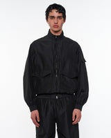 M25C08BL01C WOOL SILK HIGH COUNT TYPEWRITER FLIGHT JACKET