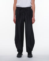 M25C08PT01C WOOL SILK HIGH COUNT TYPEWRITER ADJUSTABLE HEM EASY WIDE PANTS