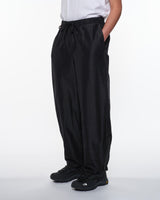 M25C08PT01C WOOL SILK HIGH COUNT TYPEWRITER ADJUSTABLE HEM EASY WIDE PANTS