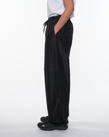 M25C08PT01C WOOL SILK HIGH COUNT TYPEWRITER ADJUSTABLE HEM EASY WIDE PANTS