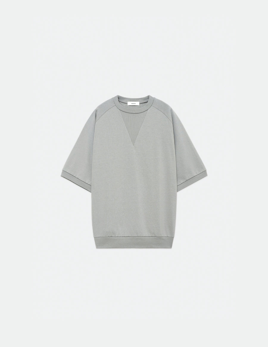 M23A-12CS02B RECYCLE SUVIN ORGANIC COTTON KNIT V GUSSET CREW NECK