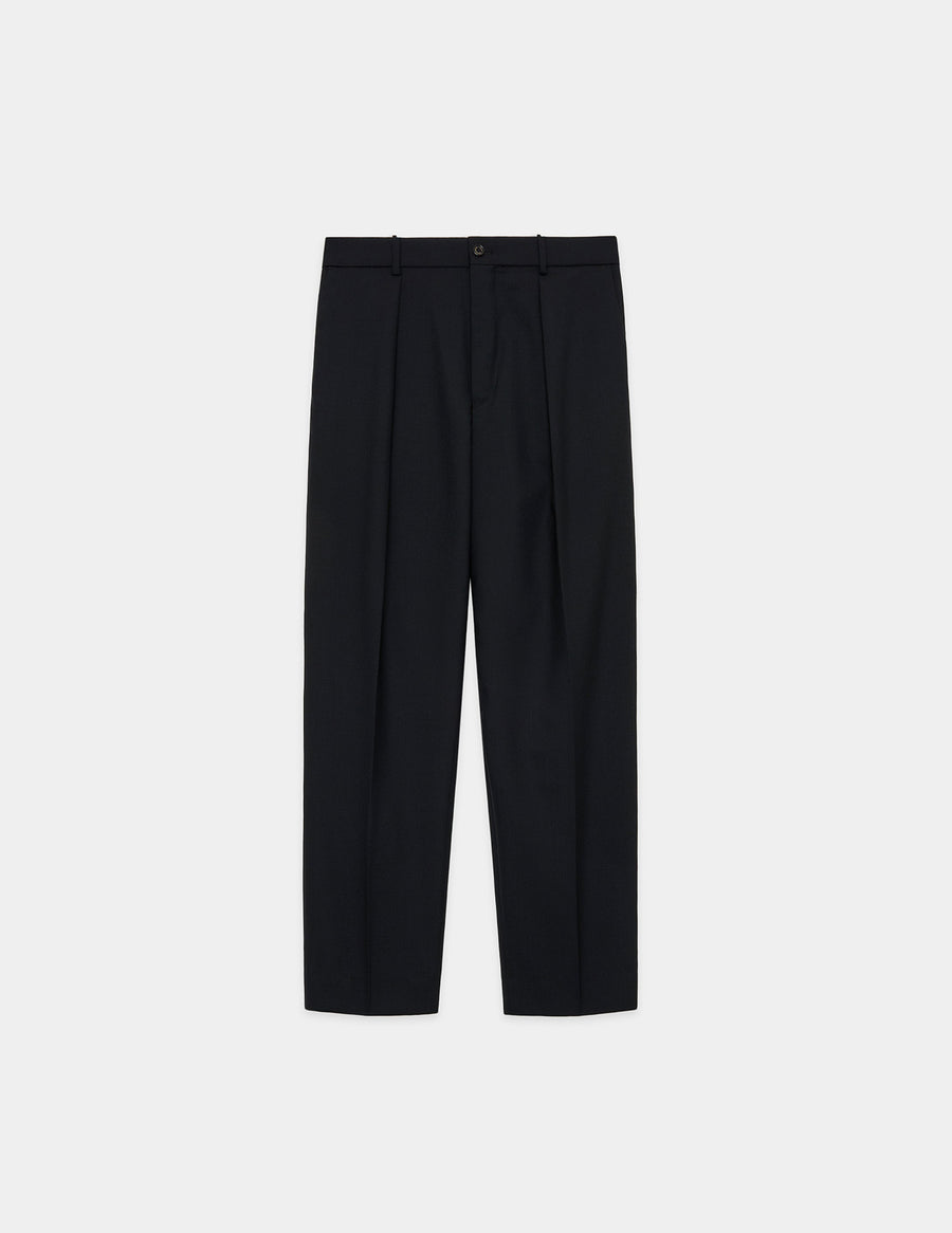 A24A-08PT02C ORGANIC WOOL TROPICAL PEGTOP TROUSERS