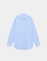 A24A-09SH02C ORGANIC GIZA TYPEWRITER W COLLAR LONG SHIRT