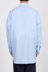 A24A-09SH02C ORGANIC GIZA TYPEWRITER W COLLAR LONG SHIRT