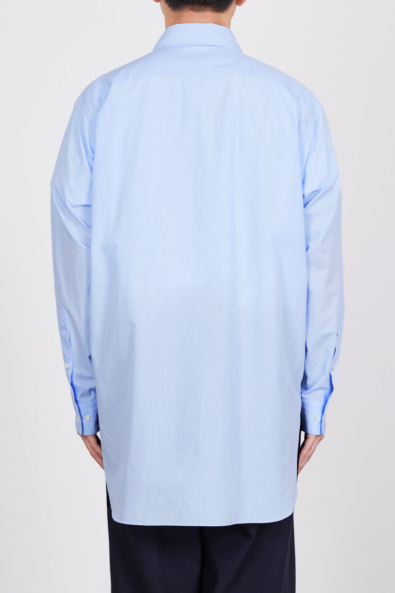 A24A-09SH02C ORGANIC GIZA TYPEWRITER W COLLAR LONG SHIRT