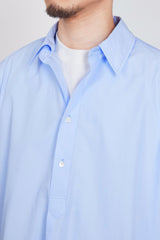 A24A-09SH02C ORGANIC GIZA TYPEWRITER W COLLAR LONG SHIRT