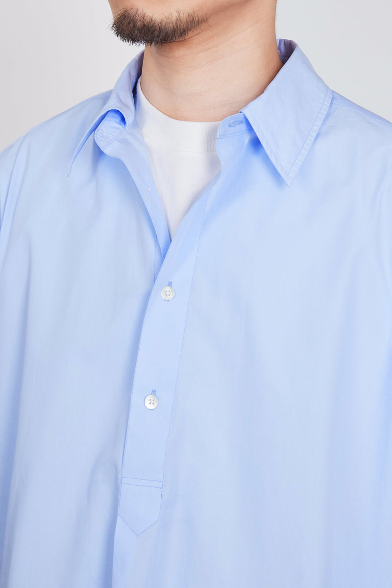 A24A-09SH02C ORGANIC GIZA TYPEWRITER W COLLAR LONG SHIRT
