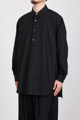 A24A-09SH02C ORGANIC GIZA TYPEWRITER W COLLAR LONG SHIRT