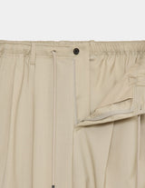 A26A15PT02C ORGANIC WOOL 2/80 TROPICAL DOUBLE PLEATED EASY TROUSERS