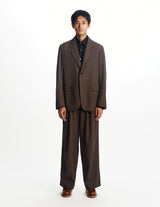 A26A16JK01C ORGANIC COTTON VOILE YARN TWILL SACK COAT