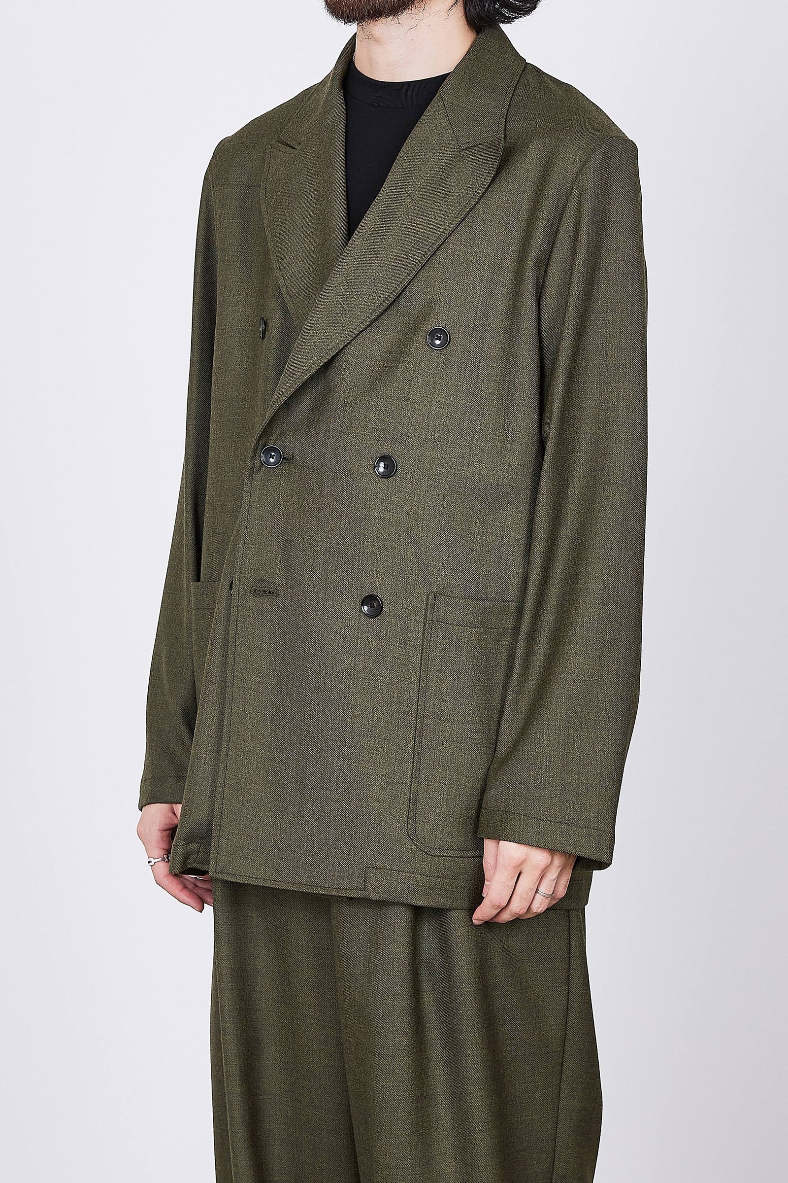 MARKA M23C-07JK01C 2/48 WOOL SOFT SERGE W.B SHIRT JACKET 