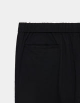M26A16PT01C ORGANIC COTTON HIGH TWISTED DOBBY CLOTH KNEE TUCK PANTS