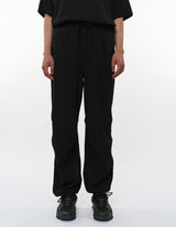 M26A16PT01C ORGANIC COTTON HIGH TWISTED DOBBY CLOTH KNEE TUCK PANTS