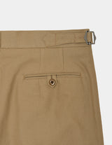 M26B15PT02E ORGANIC COTTON GABARDINE TWO TUCK CROPPED TROUSERS