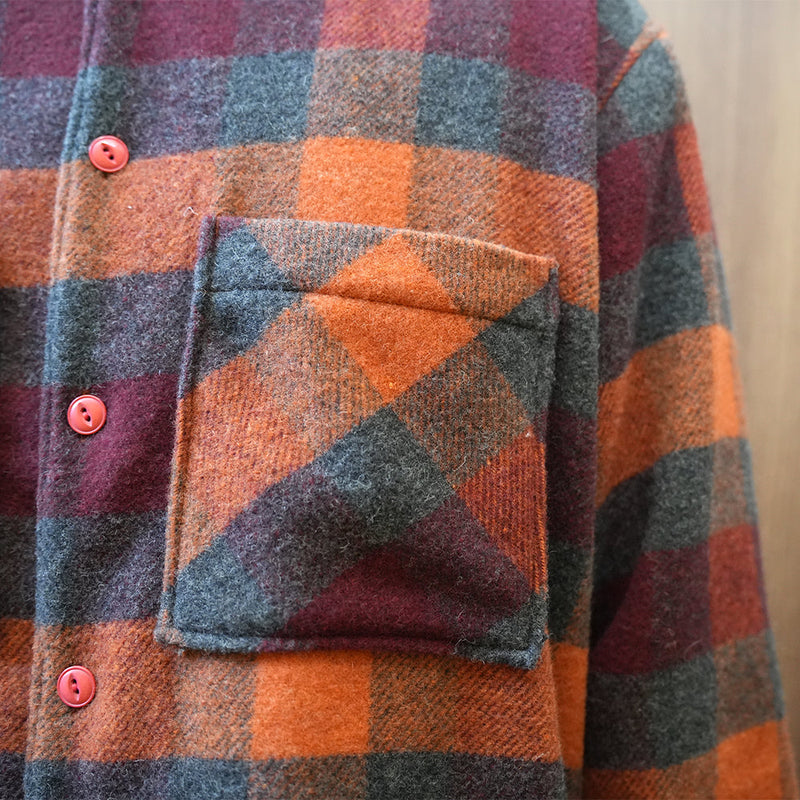 MA-S-701 WOOL CHECK BIG SHIRT