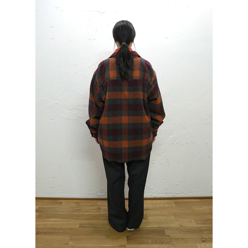 MA-S-701 WOOL CHECK BIG SHIRT