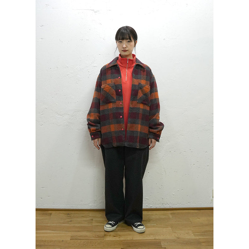 MA-S-701 WOOL CHECK BIG SHIRT