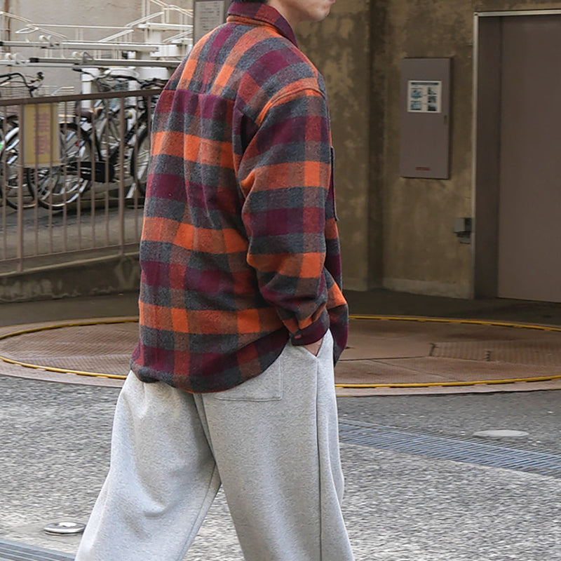 MA-S-701 WOOL CHECK BIG SHIRT