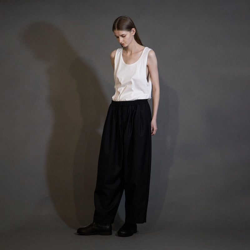 MBL-EZPT MACHINE WASHABLE WOOL WIDE EASY PANTS