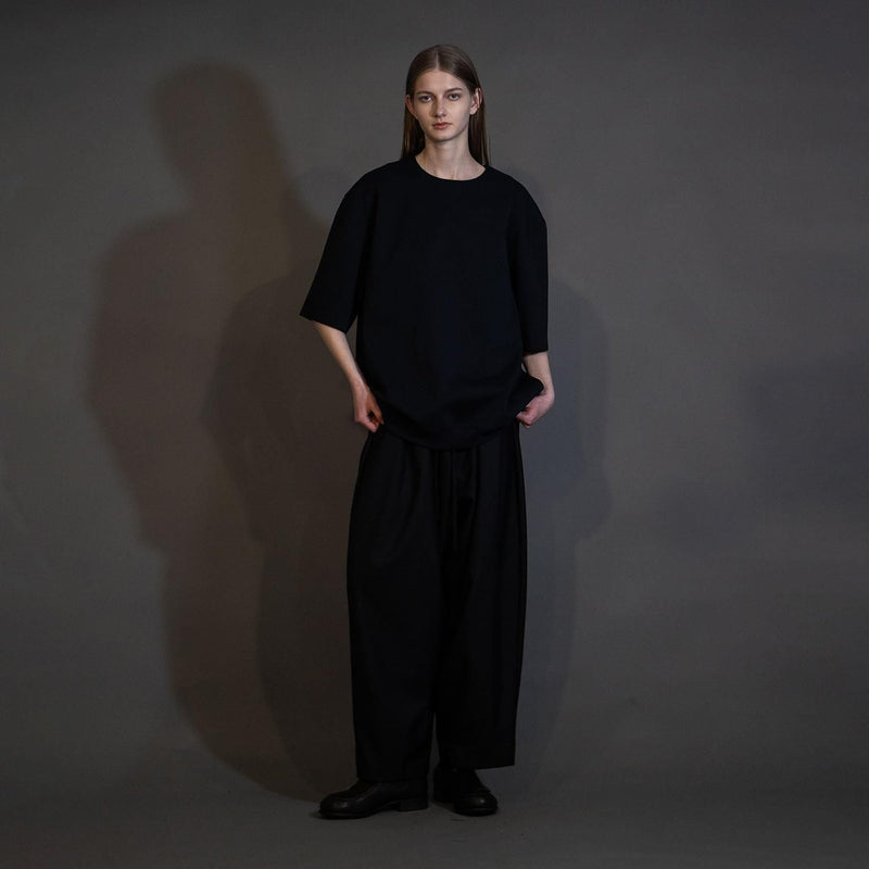 MBL-EZPT MACHINE WASHABLE WOOL WIDE EASY PANTS