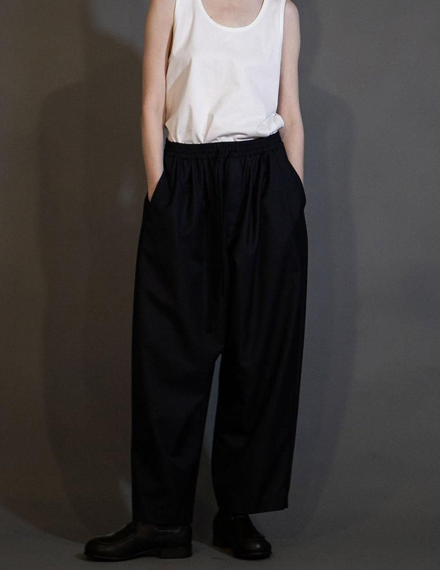 MBL-EZPT MACHINE WASHABLE WOOL WIDE EASY PANTS