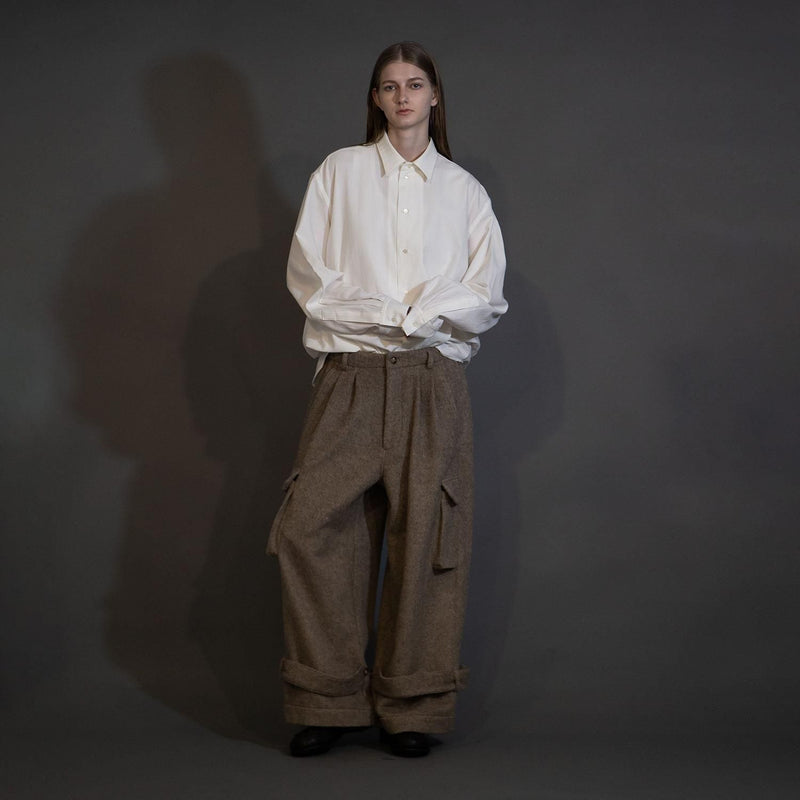 MBL-SH01 COTTON × CASHMERE OVERSIZE SHIRT