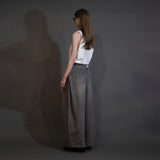 MBL-USED DENIM 12OZ DENIM SIDE TUCK WIDE PANTS USED