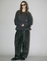 MBLWD-TP DAMAGE EMBROIDERY SWEATSHIRT