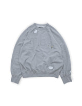 MBLWD-TP DAMAGE EMBROIDERY SWEATSHIRT