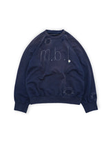 MBLWD-TP DAMAGE EMBROIDERY SWEATSHIRT