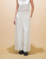 WM01-PT232012 OPEND ANTIQUE DENIM NO TUCK WIDE PANTS