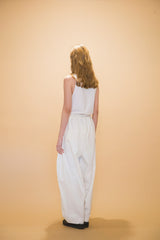 WM01-PT232013 OPEND ANTIQUE DENIM EASY WIDE PANTS