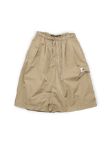 WM03-SP2610303 NYLON TAFFETA WATER PROOF WIDE HALF PANTS