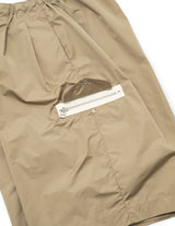 WM03-SP2610303 NYLON TAFFETA WATER PROOF WIDE HALF PANTS