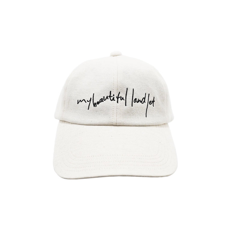 WM04-AC251045 COTTON LINEN BASEBALL LOGO CAP