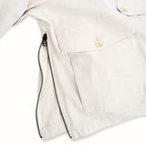 WM04-BZ251041 COTTON LINEN OVERSIZED ANORAK
