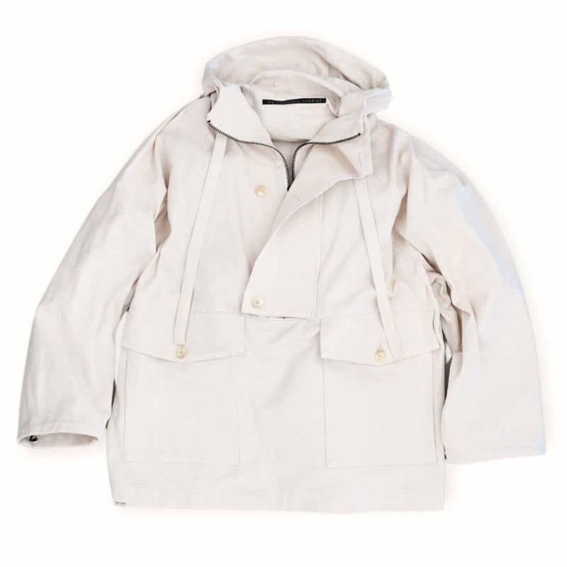 WM04-BZ251041 COTTON LINEN OVERSIZED ANORAK