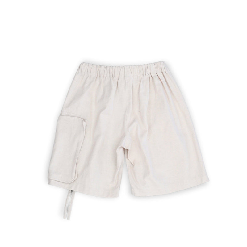 WM04-SP251044 COTTON LINEN BIG POCKET SHORT PANTS