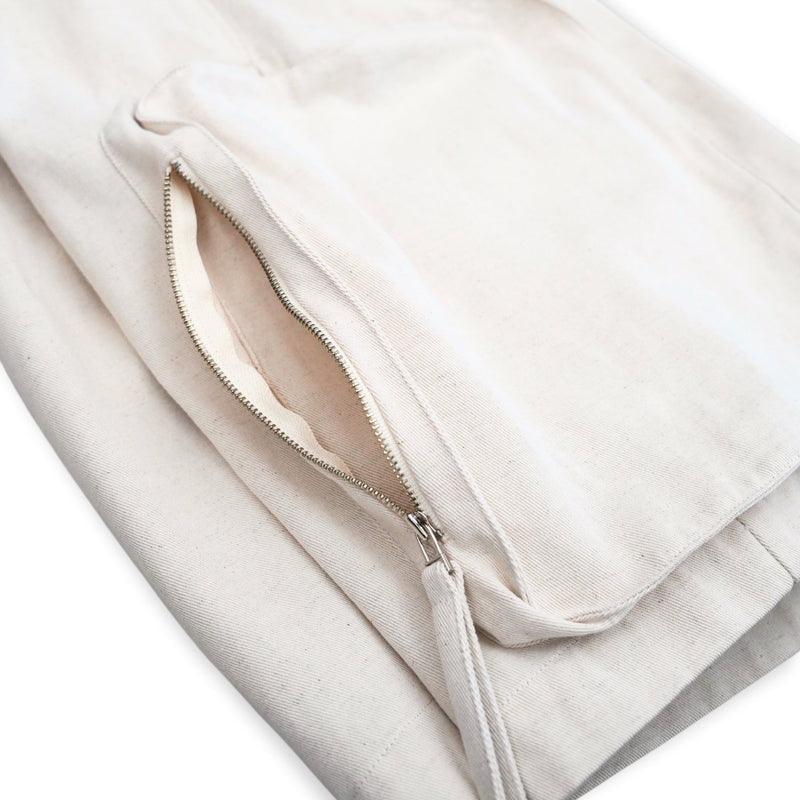 WM04-SP251044 COTTON LINEN BIG POCKET SHORT PANTS