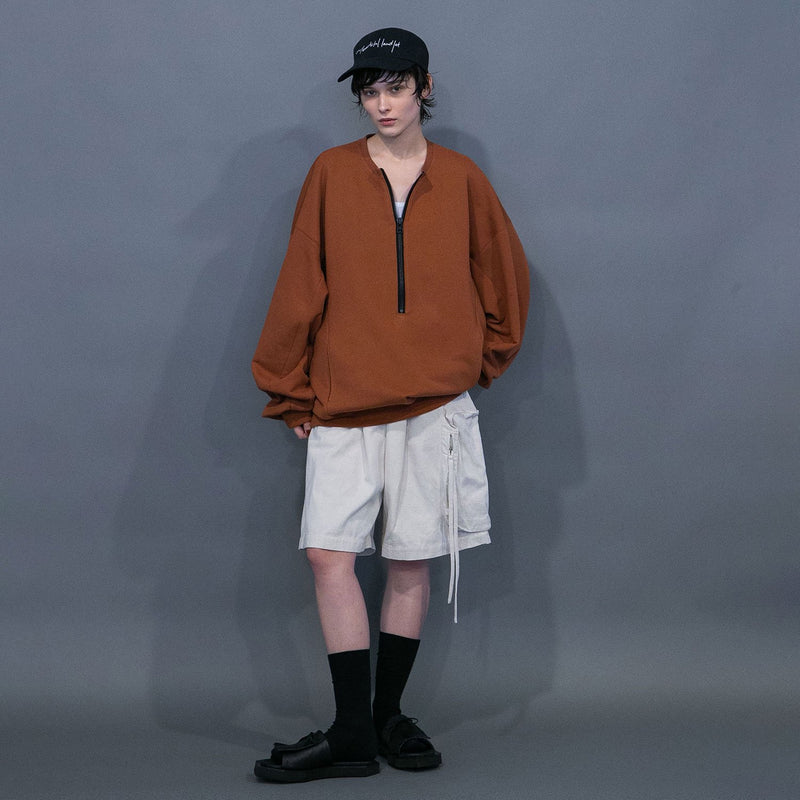 WM04-SP251044 COTTON LINEN BIG POCKET SHORT PANTS