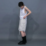 WM04-SP251044 COTTON LINEN BIG POCKET SHORT PANTS