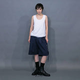 WM04-SP251044 COTTON LINEN BIG POCKET SHORT PANTS